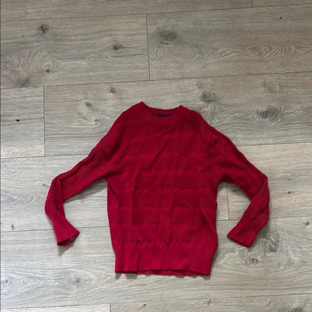 Boys Red Knit Sweater
